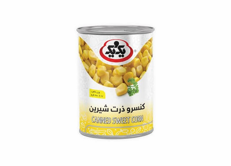 کنسرو ذرت یک و یک برای مصرف روزانه و آشپزی